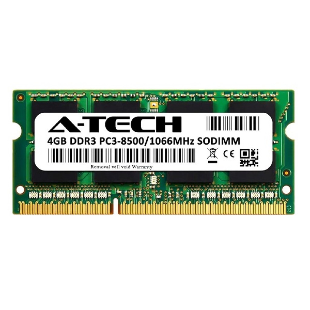 رم لپ تاپ DDR3 تک کاناله 1066 مگاهرتز CL9 ای تک مدل PC3-8500s ظرفیت 4 گیگابایت