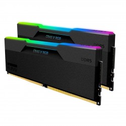 رم کامپیوتر DDR5 دو کاناله 6400 مگاهرتز CL32 کلو مدل CRAS V RGB ظرفیت 32 گیگابایت