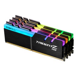 رم کامپیوتر DDR4 چهار کاناله 4000 مگاهرتز CL18 جی اسکیل مدل TRIDENTZ RGB ظرفیت 32 گیگابایت