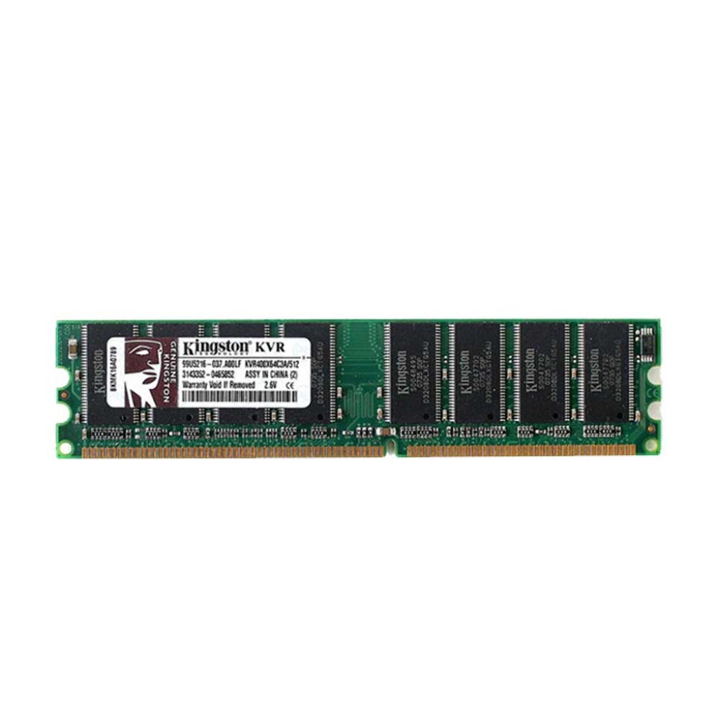 رم کامپیوتر DDR تک کاناله 400 مگاهرتز CL3 کینگستون مدل KVR400X64C3A ظرفیت 1 گیگابایت رم کامپیوتر DDR تک کاناله 400 مگاهرتز CL3 کینگستون مدل KVR400X64C3A ظرفیت 1 گیگابایت