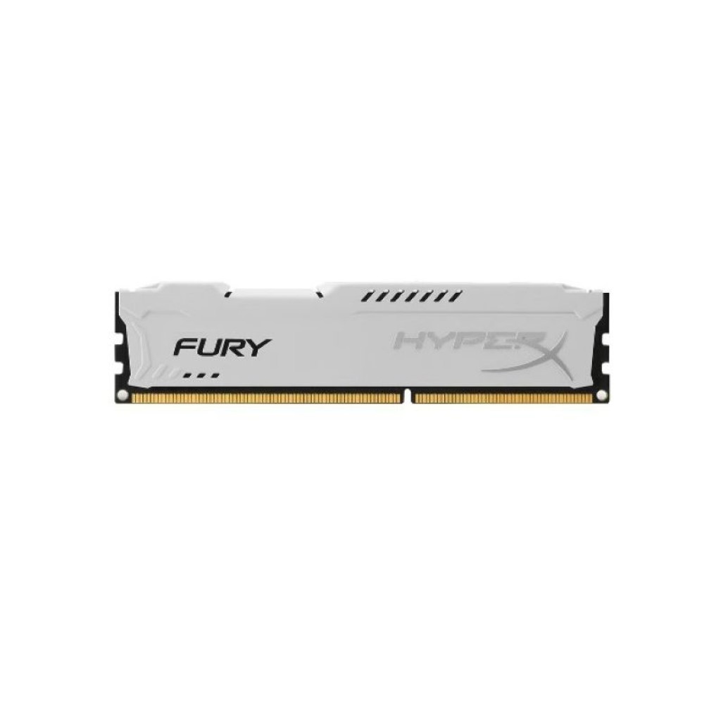 رم کامپیوتر DDR3 تک کاناله 1600 مگاهرتز CL10 کینگستون مدل  HYPERX-FURY Blackظرفیت 4 گیگابایت