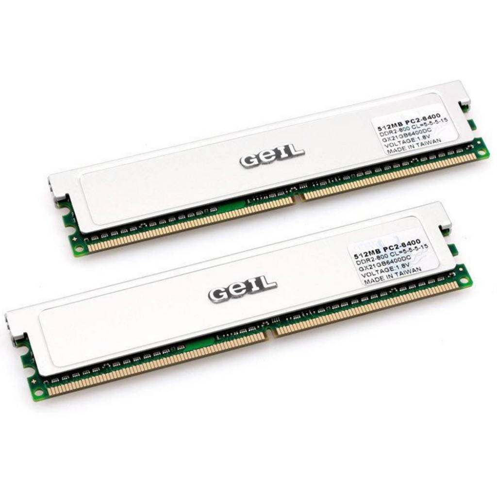 رم کامپیوتر DDR2 دو کاناله 800 مگاهرتز CL5 گیل مدل GX21GB6400DC ظرفیت 1 گیگابایت رم کامپیوتر DDR2 دو کاناله 800 مگاهرتز CL5 گیل مدل GX21GB6400DC ظرفیت 1 گیگابایت