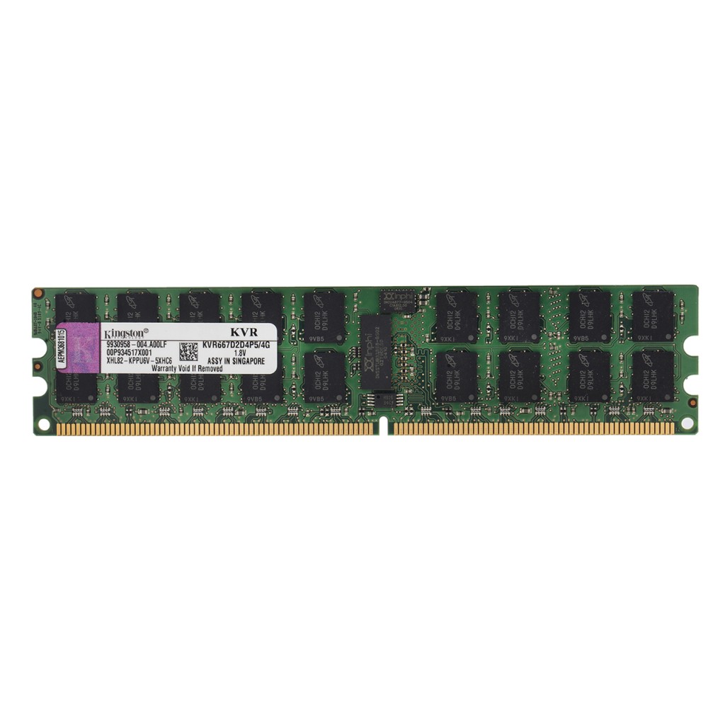 رم کامپیوتر DDR2 کینگستون مدل KVR 667d2d4p5/4g ظرفیت 4 گیگابایت رم کامپیوتر DDR2 کینگستون مدل KVR 667d2d4p5/4g ظرفیت 4 گیگابایت