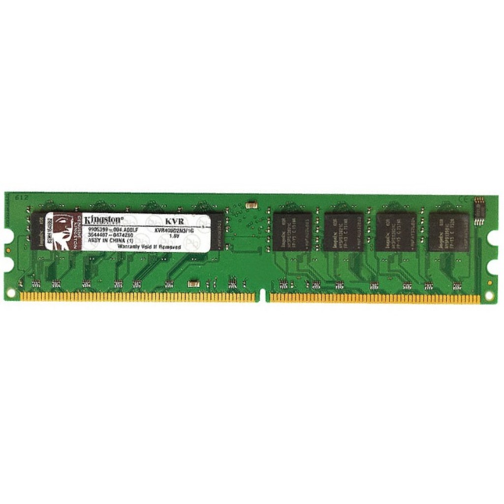 رم کامپیوتر DDR2 تک کاناله 400 مگاهرتز CL3 کینگستون مدل KVR400D2N3 ظرفیت 1 گیگابایت رم کامپیوتر DDR2 تک کاناله 400 مگاهرتز CL3 کینگستون مدل KVR400D2N3 ظرفیت 1 گیگابایت