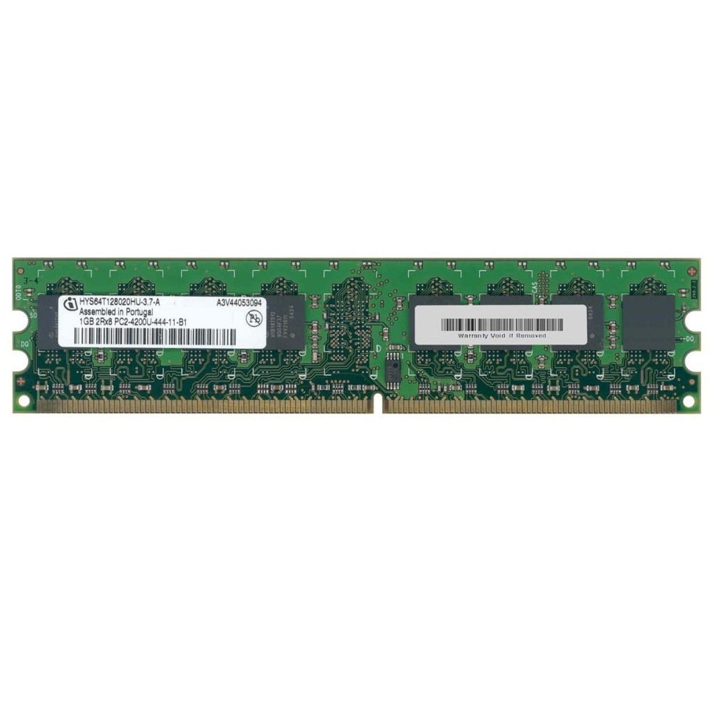 رم کامپیوتر DDR2 تک کاناله 533 مگاهرتز CL4 اینفینئون مدل HYS64T128020HU-3.7-A ظرفیت 1 گیگابایت رم کامپیوتر DDR2 تک کاناله 533 مگاهرتز CL4 اینفینئون مدل HYS64T128020HU-3.7-A ظرفیت 1 گیگابایت