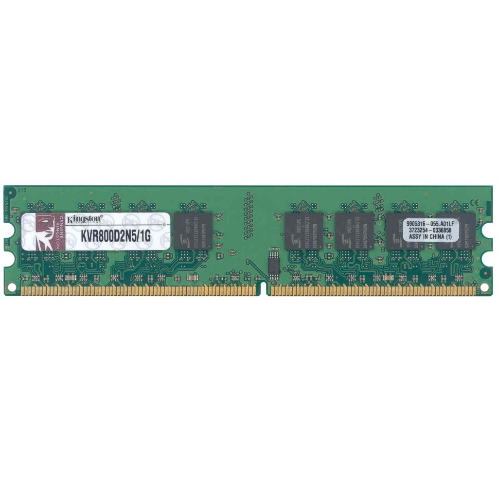 رم کامپیوتر DDR2 تک کاناله 800 مگاهرتز CL5 کینگستون مدل KVR800D2N5/1G ظرفیت 1 گیگابایت رم کامپیوتر DDR2 تک کاناله 800 مگاهرتز CL5 کینگستون مدل KVR800D2N5/1G ظرفیت 1 گیگابایت