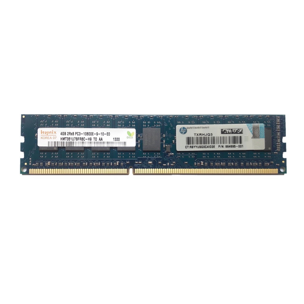 رم کامپیوتر DDR3 دو کاناله 1333 مگاهرتز ECC اچ پی مدل PC3-10600 ظرفیت4 گیگابایت رم کامپیوتر DDR3 دو کاناله 1333 مگاهرتز ECC اچ پی مدل PC3-10600 ظرفیت4 گیگابایت