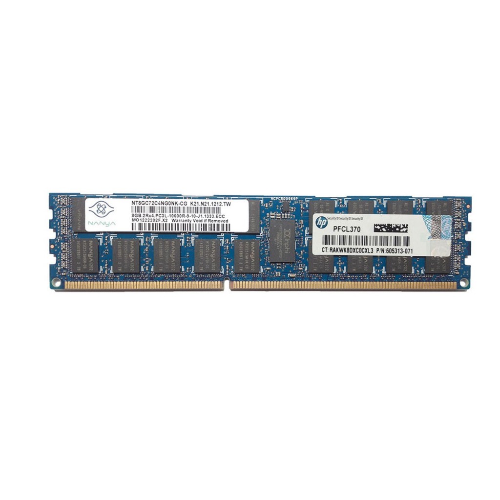 رم کامپیوتر DDR3 دو کاناله 1333 مگاهرتز ECC اچ پی مدل PC3-10600ظرفیت 8 گیگابایت رم کامپیوتر DDR3 دو کاناله 1333 مگاهرتز ECC اچ پی مدل PC3-10600ظرفیت 8 گیگابایت