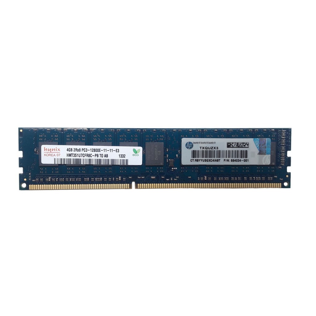 رم کامپیوتر DDR3 دو کاناله 1600 مگاهرتز ECC مدل PC3-12800 ظرفیت 4 گیگابایت رم کامپیوتر DDR3 دو کاناله 1600 مگاهرتز ECC مدل PC3-12800 ظرفیت 4 گیگابایت