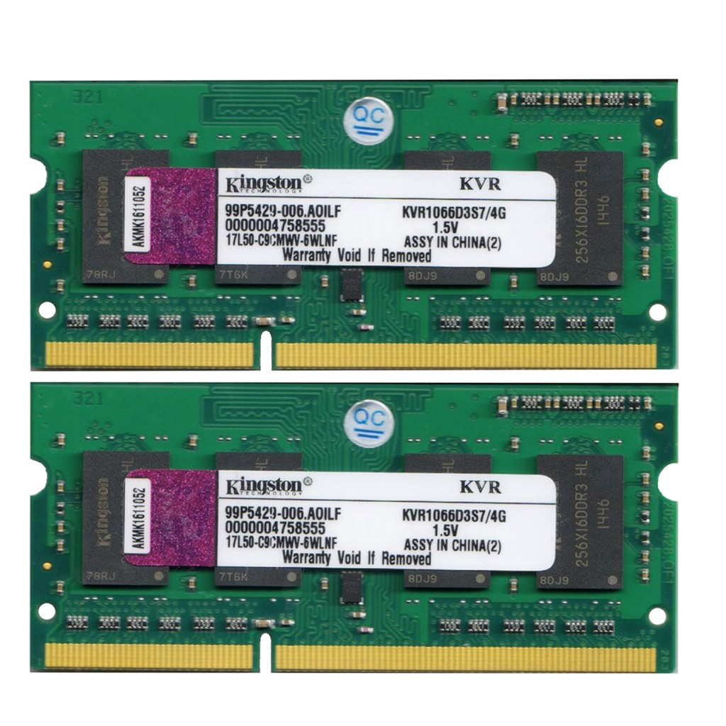 رم لپ تاپ DDR3 دو کاناله 1066 مگاهرتز CL9 کینگستون مدل B3 ظرفیت 4 گیگابایت رم لپ تاپ DDR3 دو کاناله 1066 مگاهرتز CL9 کینگستون مدل B3 ظرفیت 4 گیگابایت