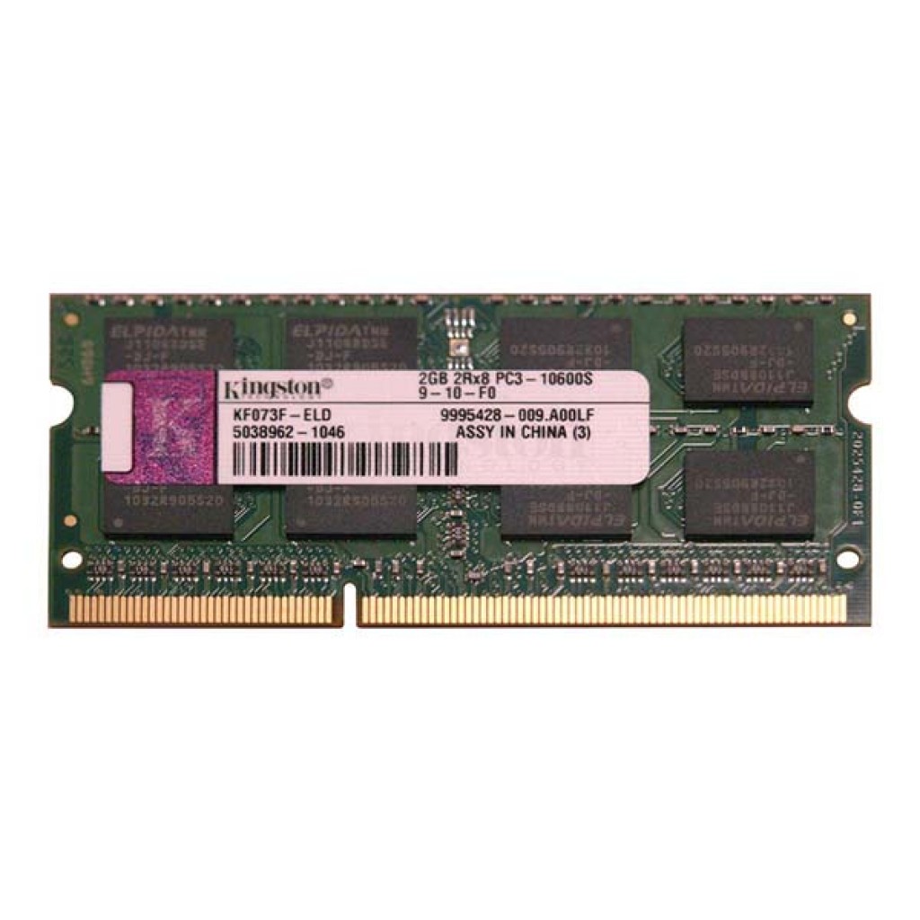 رم لپ تاپ DDR3 تک کاناله 1333مگاهرتز کینگستون تکنالوجی مدل PC3-10600S ظرفیت 2 گیگابایت رم لپ تاپ DDR3 تک کاناله 1333مگاهرتز کینگستون تکنالوجی مدل PC3-10600S ظرفیت 2 گیگابایت