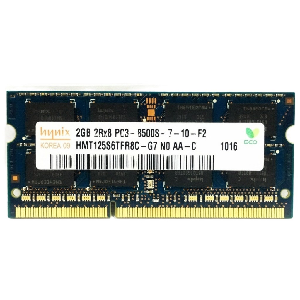 رم لپ تاپ DDR3 تک کاناله 1066 مگاهرتز هاینیکس مدل PC3-8500S ظرفیت 1 گیگابایت رم لپ تاپ DDR3 تک کاناله 1066 مگاهرتز هاینیکس مدل PC3-8500S ظرفیت 1 گیگابایت