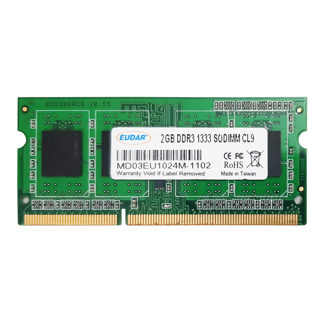 رم لپ تاپ DDR3 تک کاناله 1333 مگاهرتز CL9 اییودار مدل SODIMM ظرفیت 2 گیگابایت رم لپ تاپ DDR3 تک کاناله 1333 مگاهرتز CL9 اییودار مدل SODIMM ظرفیت 2 گیگابایت