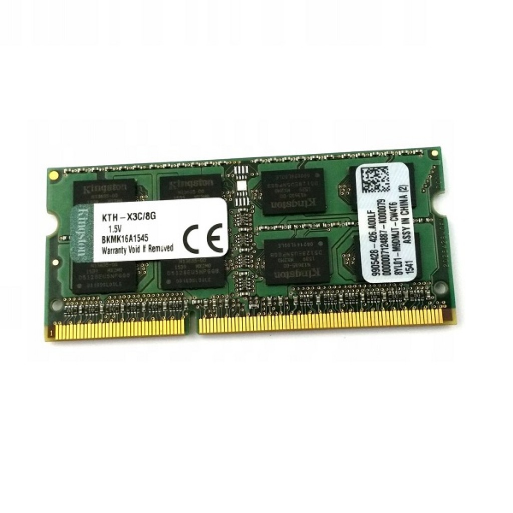 رم لپ تاپ DDR3 تک کاناله 1600 مگاهرتز کینگستون مدل KTH-X3C ظرفیت 8 گیگابایت رم لپ تاپ DDR3 تک کاناله 1600 مگاهرتز کینگستون مدل KTH-X3C ظرفیت 8 گیگابایت