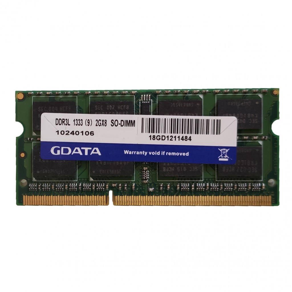 رم لپ تاپ DDR3L تک کاناله 1333 مگاهرتز CL12 جیدیتا مدل pc3L133 ظرفیت 2 گیگابایت رم لپ تاپ DDR3L تک کاناله 1333 مگاهرتز CL12 جیدیتا مدل pc3L133 ظرفیت 2 گیگابایت