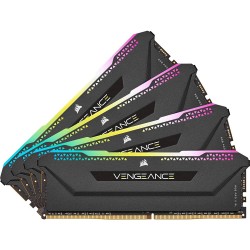 رم کامپیوتر DDR4 چهار کاناله 3600 مگاهرتز CL18 کورسیر مدل Vengeance RGB Pro SL ظرفیت 64 گیگابایت