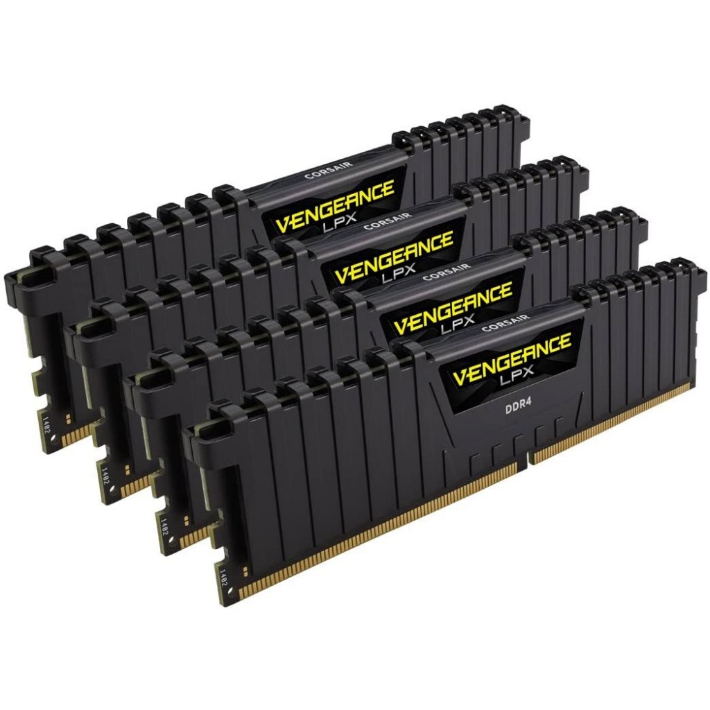 رم کامپیوتر DDR4 چهار کاناله 2400 مگاهرتز CL14 کورسیر مدل Vengeance LPX ظرفیت 64 گیگابایت رم کامپیوتر DDR4 چهار کاناله 2400 مگاهرتز CL14 کورسیر مدل Vengeance LPX ظرفیت 64 گیگابایت