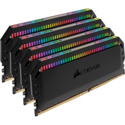 رم کامپیوتر DDR4 چهار کاناله 3600 مگاهرتز CL18 کورسیر مدل Dominator Platinum RGB ظرفیت 64 گیگابایت