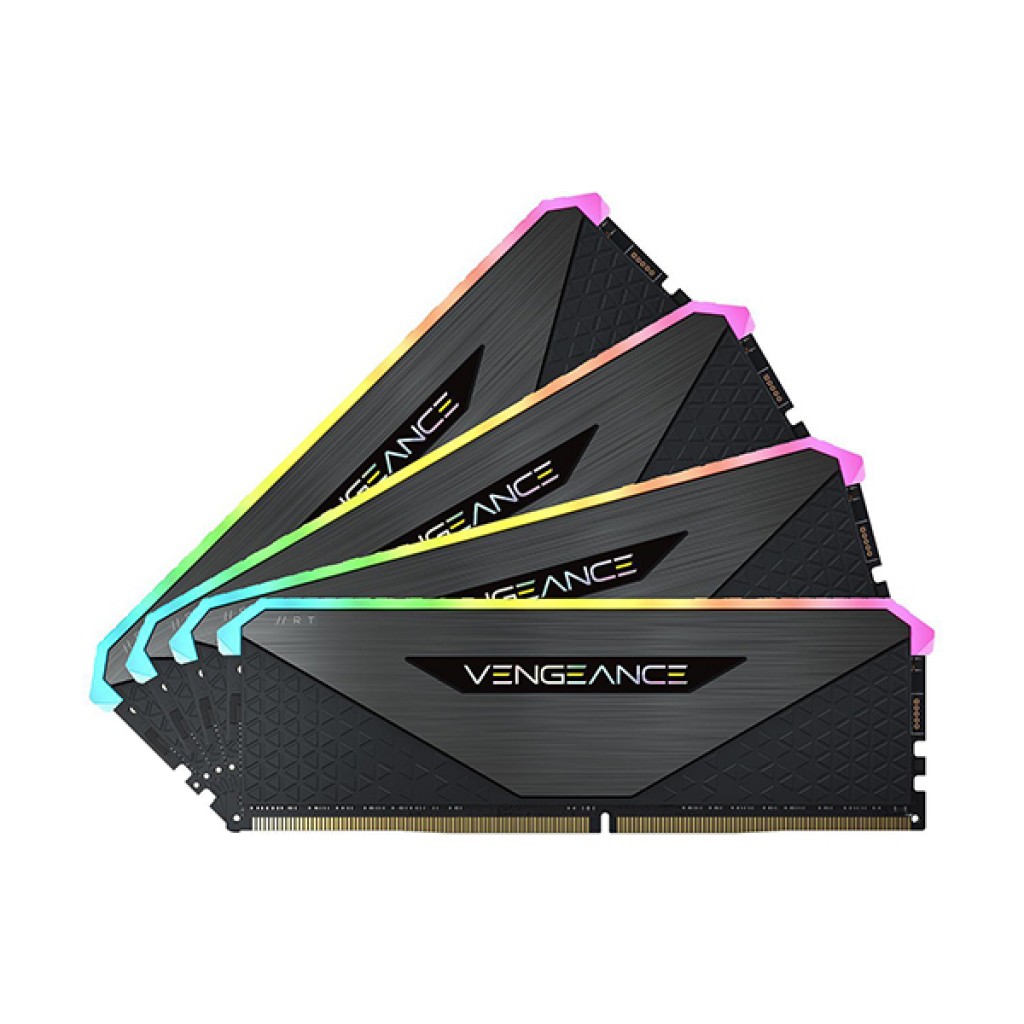 رم کامپیوتر DDR4 چهار کاناله 3600 مگاهرتز CL18 کورسیر مدل Vengeance RGB RT ظرفیت 64 گیگابایت رم کامپیوتر DDR4 چهار کاناله 3600 مگاهرتز CL18 کورسیر مدل Vengeance RGB RT ظرفیت 64 گیگابایت