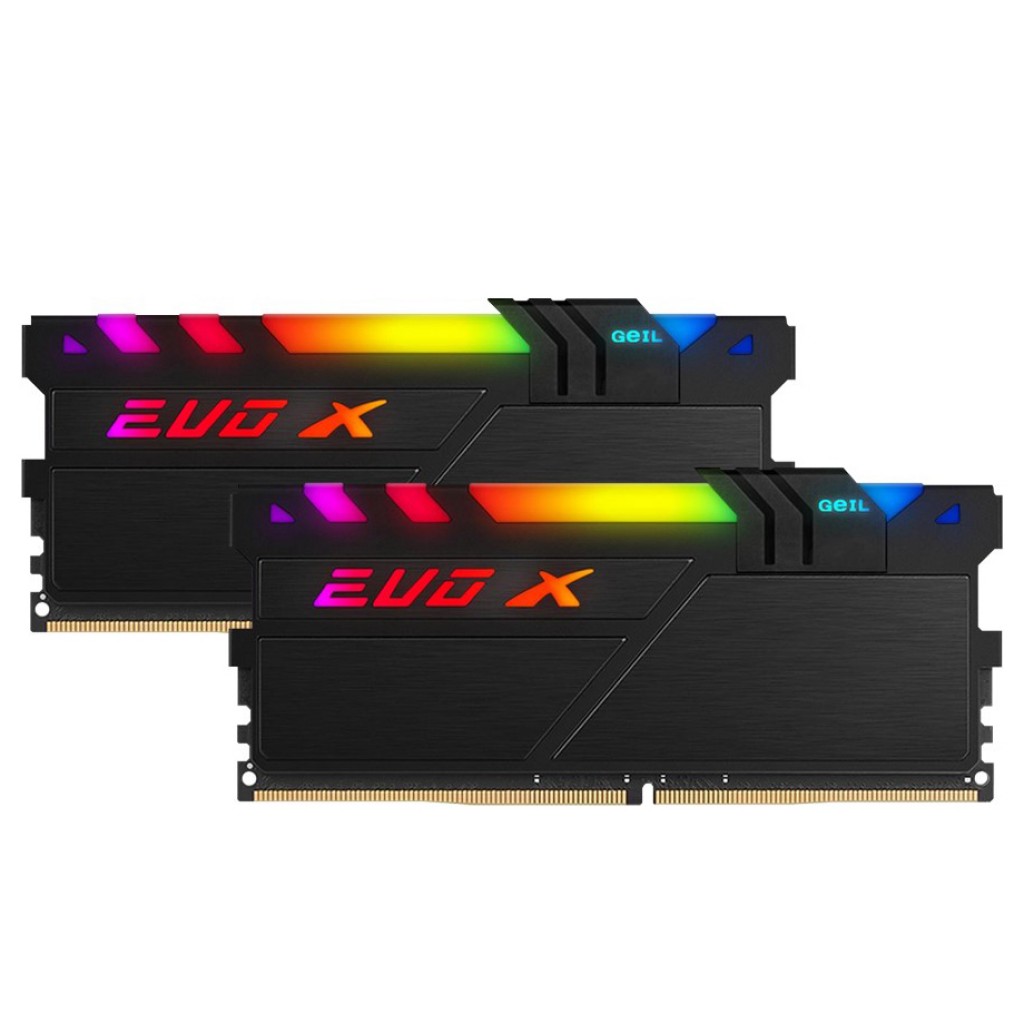 رم کامپیوتر DDR4 دوکاناله 3200 مگاهرتز CL16 گیل مدل EVO X II RGB ظرفیت 16 گیگابایت رم کامپیوتر DDR4 دوکاناله 3200 مگاهرتز CL16 گیل مدل EVO X II RGB ظرفیت 16 گیگابایت