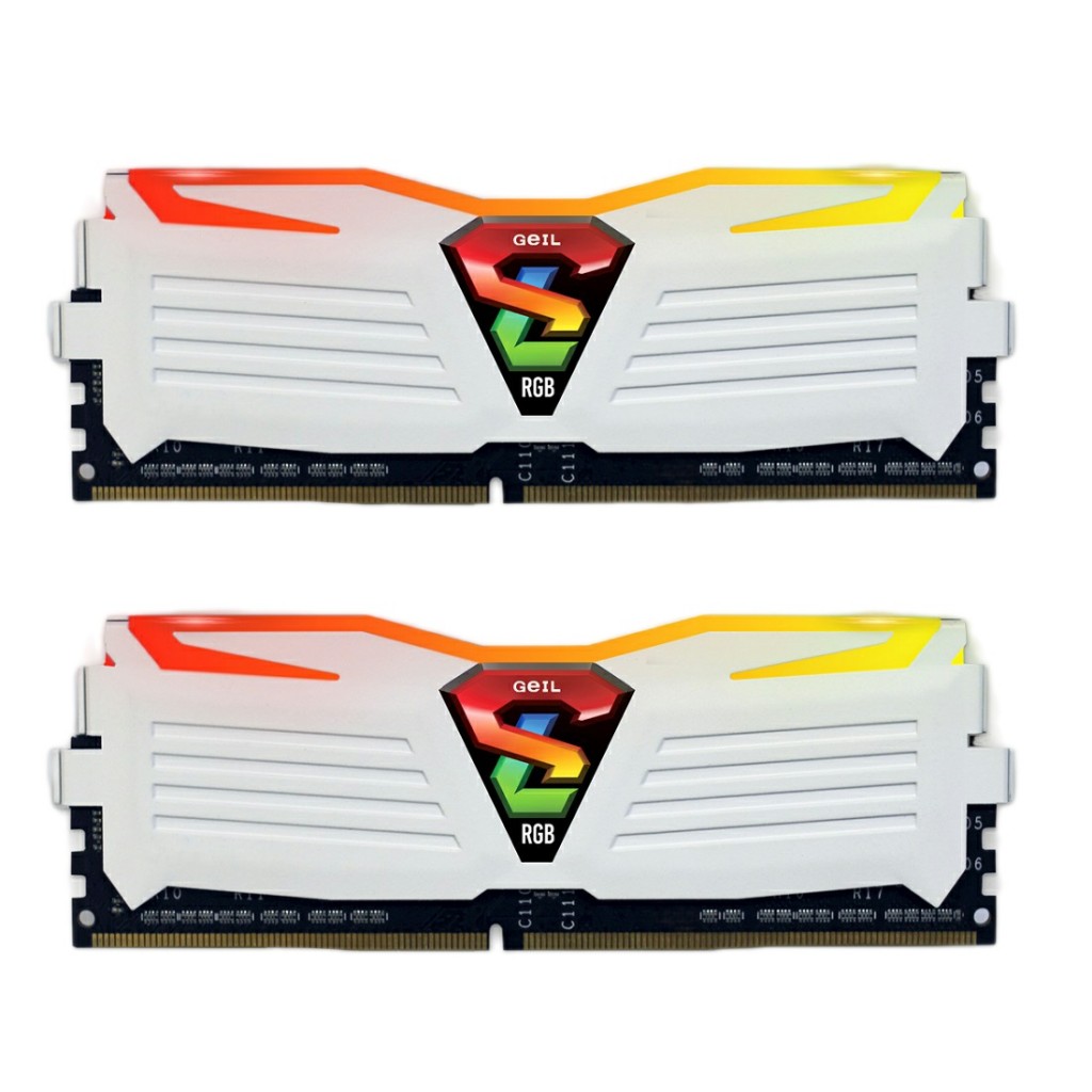 رم کامپیوتر DDR4 دوکاناله 3200 مگاهرتز CL16 گیل مدل SUPER LUCE RGB ظرفیت 16 گیگابایت رم کامپیوتر DDR4 دوکاناله 3200 مگاهرتز CL16 گیل مدل SUPER LUCE RGB ظرفیت 16 گیگابایت