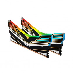 رم کامپیوتر DDR4 دو کاناله 3200 مگاهرتز CL16 اولوی مدل Warhawk Aura Sync RGB ظرفیت 32 گیگابایت