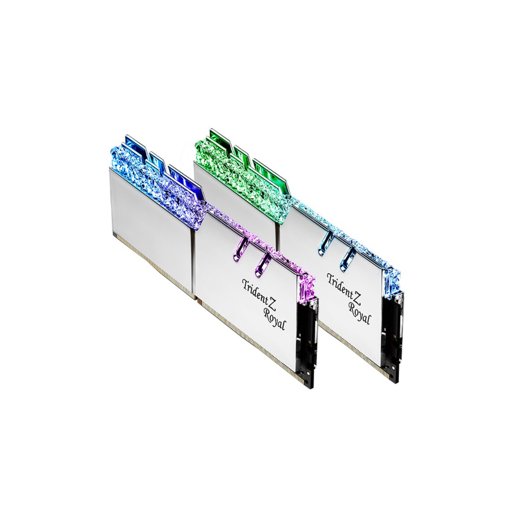 رم کامپیوتر DDR4 دوکاناله 4400 مگاهرتز CL19 جی اسکیل مدل TRIDENT ROYAL SILVER ظرفیت 64 گیگابایت رم کامپیوتر DDR4 دوکاناله 4400 مگاهرتز CL19 جی اسکیل مدل TRIDENT ROYAL SILVER ظرفیت 64 گیگابایت