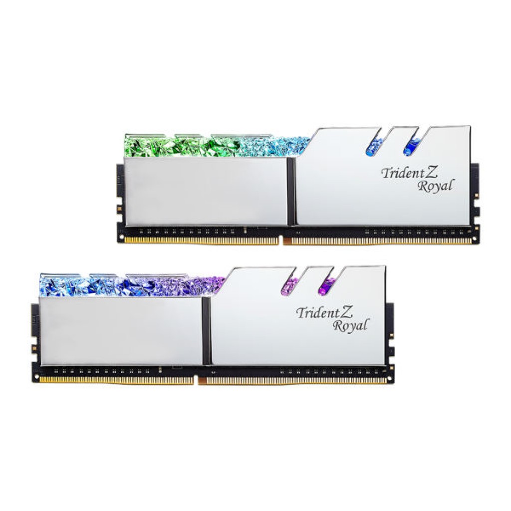 رم کامپیوتر DDR4 دو کاناله 3600 مگاهرتز CL16 جی اسکیل مدل TRIDENT Z ROYAL ظرفیت 32 گیگابایت رم کامپیوتر DDR4 دو کاناله 3600 مگاهرتز CL16 جی اسکیل مدل TRIDENT Z ROYAL ظرفیت 32 گیگابایت
