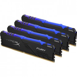 رم کامپیوتر DDR4 چهار کاناله 3466 مگاهرتز CL16 هایپرایکس مدل FURY ظرفیت 34 گیگابایت