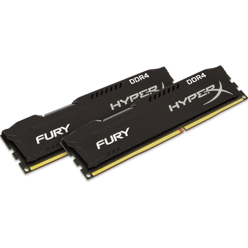 رم کامپیوتر DDR4 دو کاناله 2400 مگاهرتز CL15 کینگستون مدل HyperX Fury ظرفیت 16گیگابایت