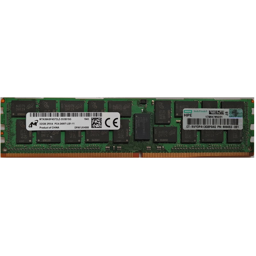 رم سرور DDR4 دوکاناله 2400 مگاهرتز CL17 میکرون مدل MTA36ASF4G72LZ ظرفیت 32 گیگابایت رم سرور DDR4 دوکاناله 2400 مگاهرتز CL17 میکرون مدل MTA36ASF4G72LZ ظرفیت 32 گیگابایت