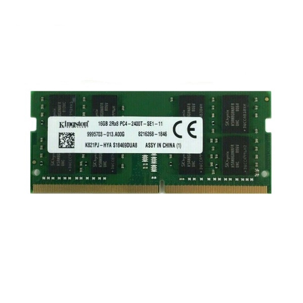 رم لپ تاپ DDR4 تک کاناله 2400 مگاهرتز CL17 کینگستون مدل K821PJ-HYA ظرفیت 16 گیگابایت رم لپ تاپ DDR4 تک کاناله 2400 مگاهرتز CL17 کینگستون مدل K821PJ-HYA ظرفیت 16 گیگابایت
