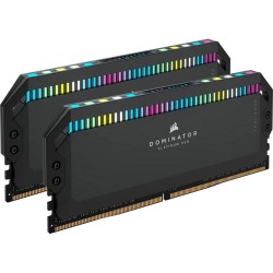 رم کامپیوتر DDR5 دو کاناله 6000 مگاهرتز CL30 کورسیر مدل Dominator Platinum RGB ظرفیت 64 گیگابایت
