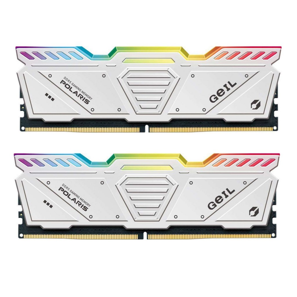 رم کامپیوتر DDR5 دوکاناله 4800 مگاهرتز CL40 گیل مدل POLARIS RGB ظرفیت 32 گیگابایت رم کامپیوتر DDR5 دوکاناله 4800 مگاهرتز CL40 گیل مدل POLARIS RGB ظرفیت 32 گیگابایت