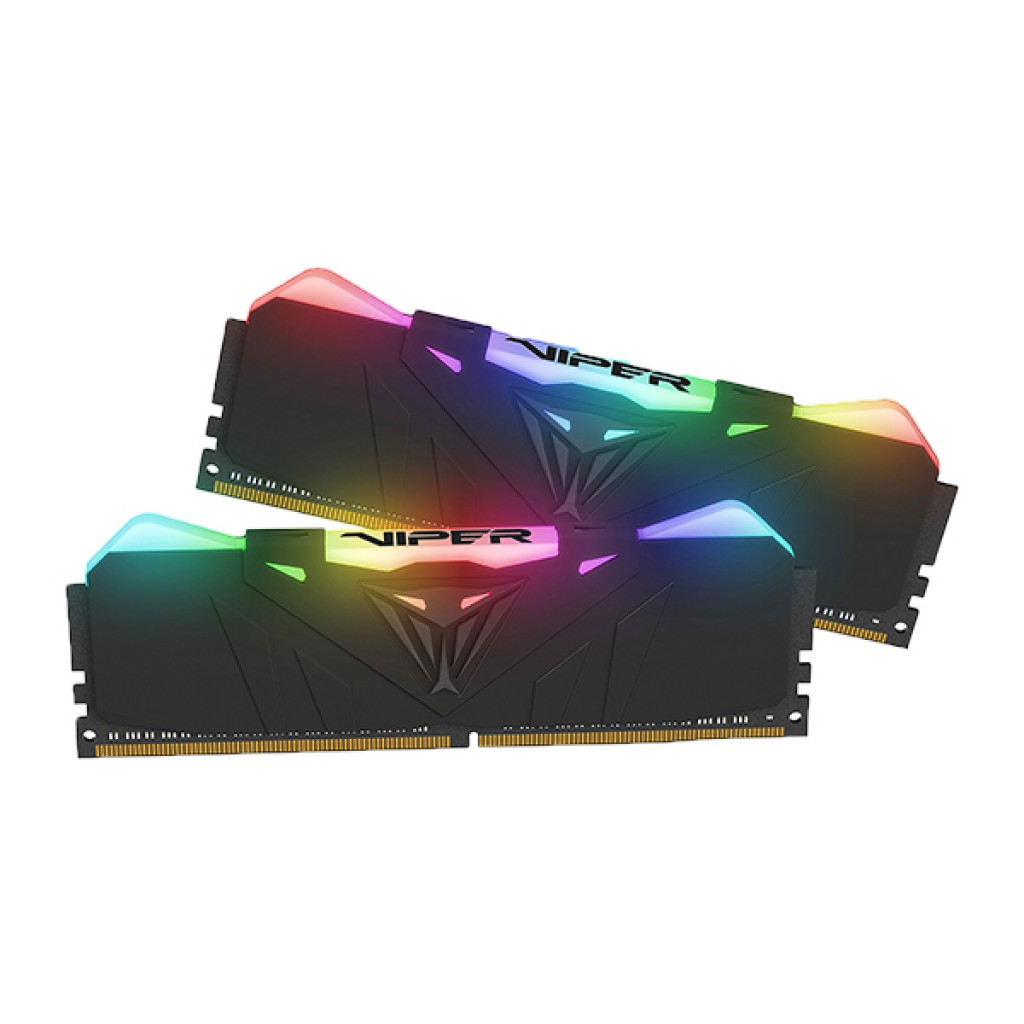 رم کامپیوتر دو کاناله 4000 مگاهرتز CL19 پتریوت مدل Viper RGB ظرفیت 16 گیگابایت