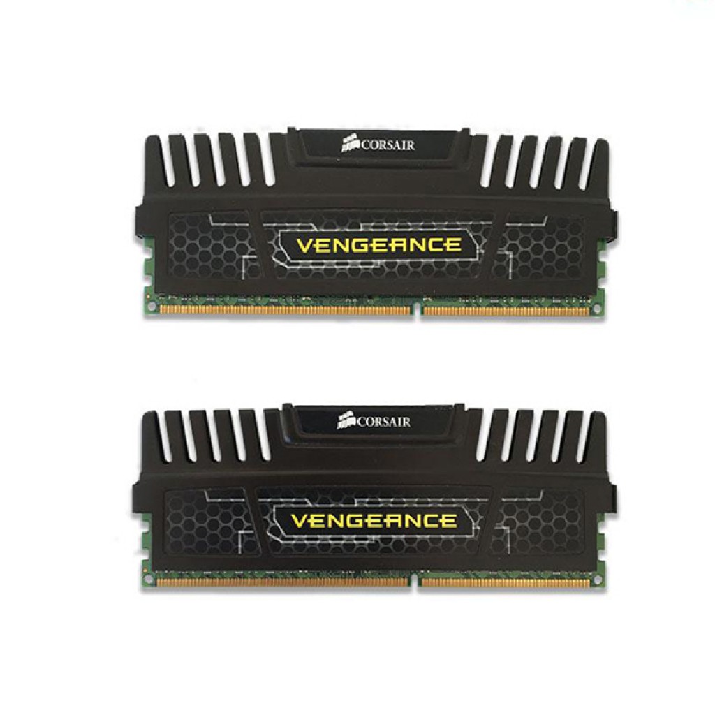 رم کامپیوتر DDR3 دو کاناله 1600 مگاهرتز CL9 کورسیر مدل Vengeance Black ظرفیت 16 گیگابایت رم کامپیوتر DDR3 دو کاناله 1600 مگاهرتز CL9 کورسیر مدل Vengeance Black ظرفیت 16 گیگابایت