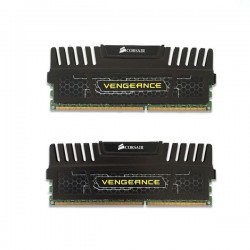 رم کامپیوتر DDR3 دو کاناله 1600 مگاهرتز CL9 کورسیر مدل Vengeance Black ظرفیت 16 گیگابایت