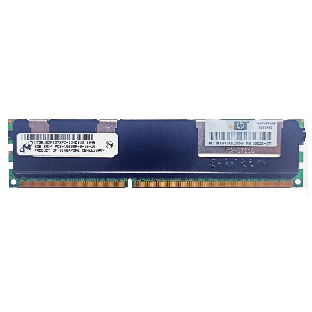 رم سرور DDR3 دو کاناله 10600Rمگاهرتز CL9 میکرون مدل MT36JSZF1G72PZ-1G4D1DD ظرفیت 8 گیگابایت رم سرور DDR3 دو کاناله 10600Rمگاهرتز CL9 میکرون مدل MT36JSZF1G72PZ-1G4D1DD ظرفیت 8 گیگابایت