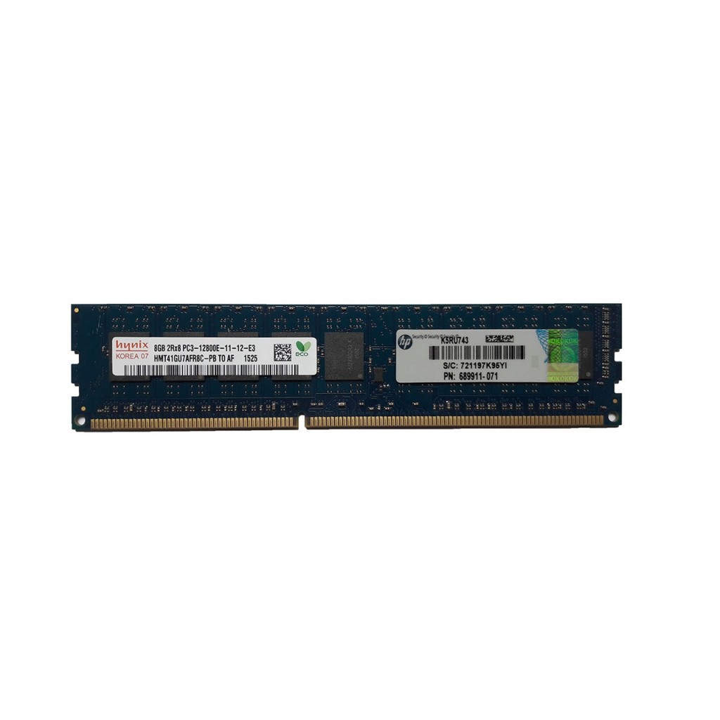 رم سرور DDR3 دوکاناله 1600 مگاهرتز ECC اچ پی مدل PC3-12800E ظرفیت 8 گیگابایت رم سرور DDR3 دوکاناله 1600 مگاهرتز ECC اچ پی مدل PC3-12800E ظرفیت 8 گیگابایت