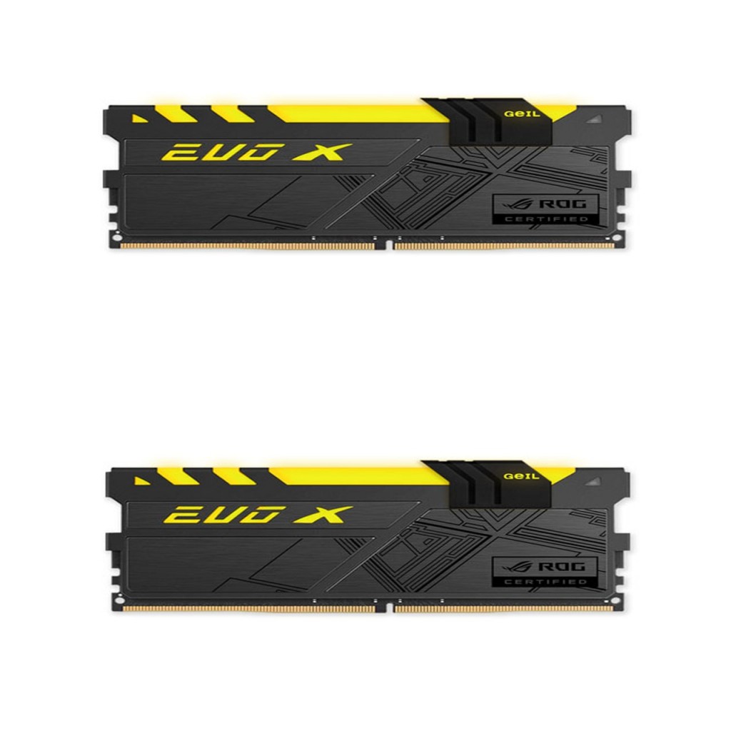 رم کامپیوتر DDR4 دو کاناله 3000 مگاهرتز CL15 گیل مدل Evo X ROG-CERTIFIED ظرفیت 16 گیگابایت رم کامپیوتر DDR4 دو کاناله 3000 مگاهرتز CL15 گیل مدل Evo X ROG-CERTIFIED ظرفیت 16 گیگابایت