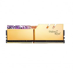 رم کامپیوتر DDR4 دو کاناله 3200 مگاهرتز CL16 جی اسکیل مدل Trident Z Royal Gold ظرفیت 64 گیگابایت
