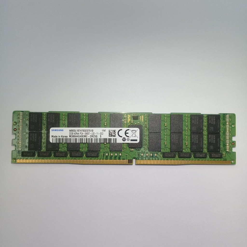 رم سرور DDR4 دوکاناله 2400 مگاهرتز CL17 سامسونگ PC4 مدل M386A4G40EM2-CRC ظرفیت 32 گیگابایت رم سرور DDR4 دوکاناله 2400 مگاهرتز CL17 سامسونگ PC4 مدل M386A4G40EM2-CRC ظرفیت 32 گیگابایت