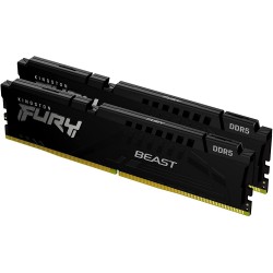 رم کامپیوتر DDR5 دو کاناله 5600 مگاهرتز CL40 کینگستون مدل Fury Beast  ظرفیت 64 گیگابایت