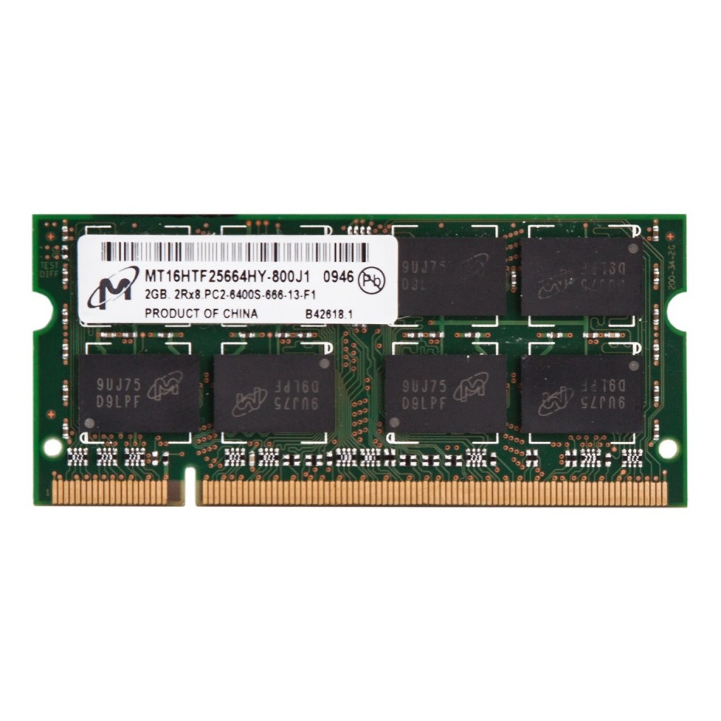 رم لپ تاپ میکرون مدل DDR2 6400s MHz ظرفیت 2 گیگابایت رم لپ تاپ میکرون مدل DDR2 6400s MHz ظرفیت 2 گیگابایت