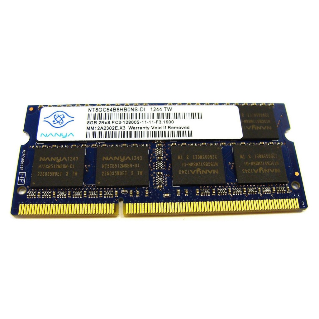 رم لپ تاپ نانیا مدل 1600 DDR3L PC3L 12800S MHz ظرفیت 8 گیگابایت رم لپ تاپ نانیا مدل 1600 DDR3L PC3L 12800S MHz ظرفیت 8 گیگابایت