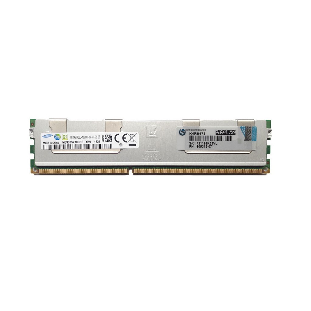 رم سرور DDR3 یک کاناله 1333 مگاهرتز ECC اچ پی مدل PC3L-10600R ظرفیت 4 گیگابایت رم سرور DDR3 یک کاناله 1333 مگاهرتز ECC اچ پی مدل PC3L-10600R ظرفیت 4 گیگابایت