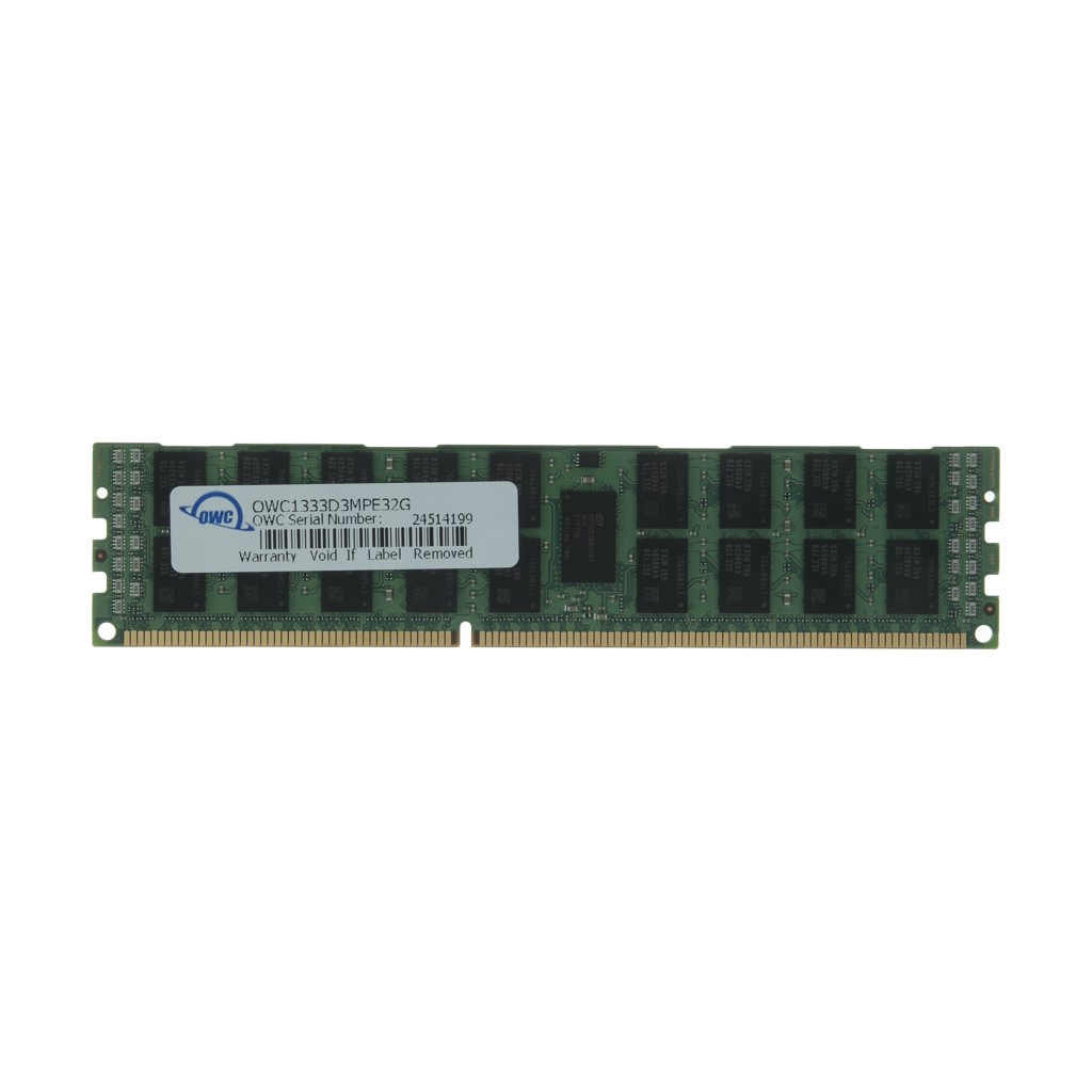 رم سرور DDR3 چهار کاناله 1333 مگاهرتز CL9 اُ دبلیو سی مدل PC3-10600 ECC Registered ظرفیت 32 گیگابایت رم سرور DDR3 چهار کاناله 1333 مگاهرتز CL9 اُ دبلیو سی مدل PC3-10600 ECC Registered ظرفیت 32 گیگابایت