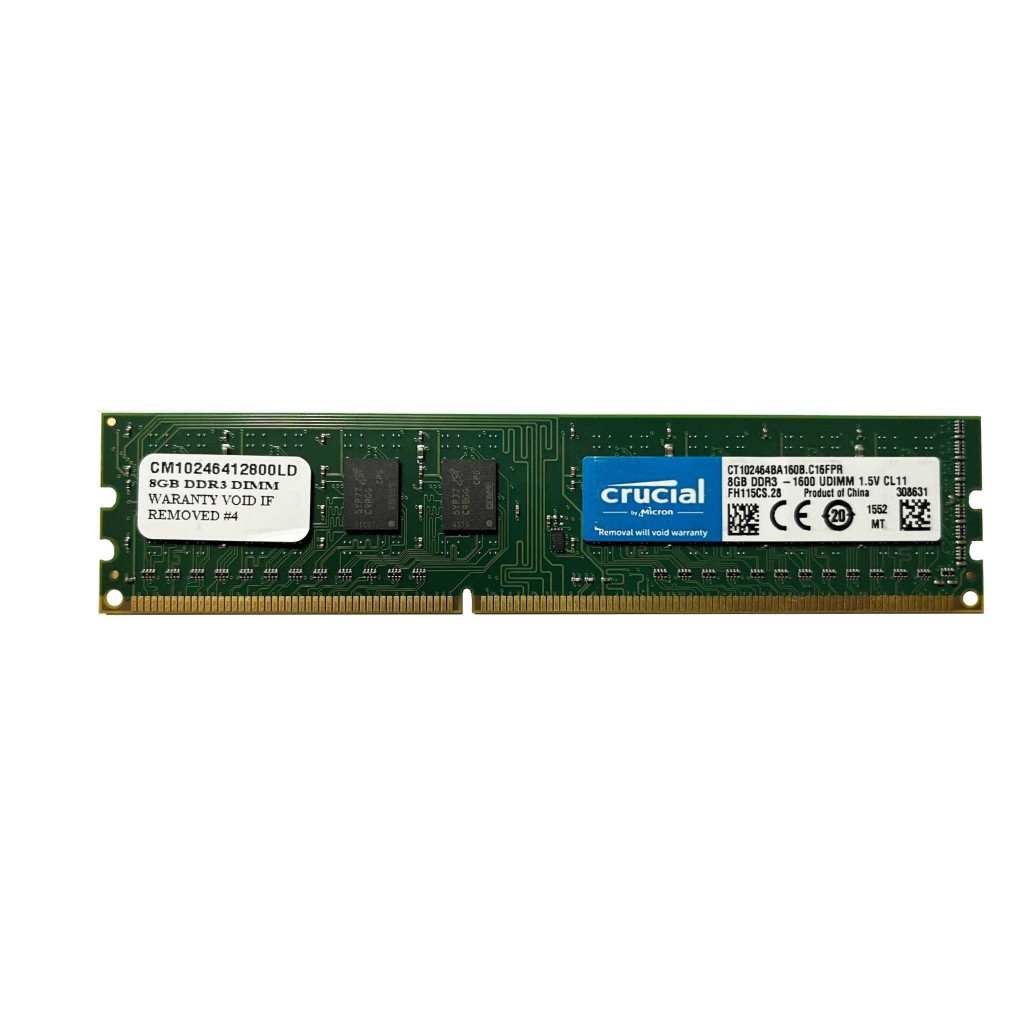 رم کامپیوتر DDR3L دو کاناله 1600 مگاهرتز CL11 کروشیال مدل 12800U ظرفیت 8 گیگابایت رم کامپیوتر DDR3L دو کاناله 1600 مگاهرتز CL11 کروشیال مدل 12800U ظرفیت 8 گیگابایت