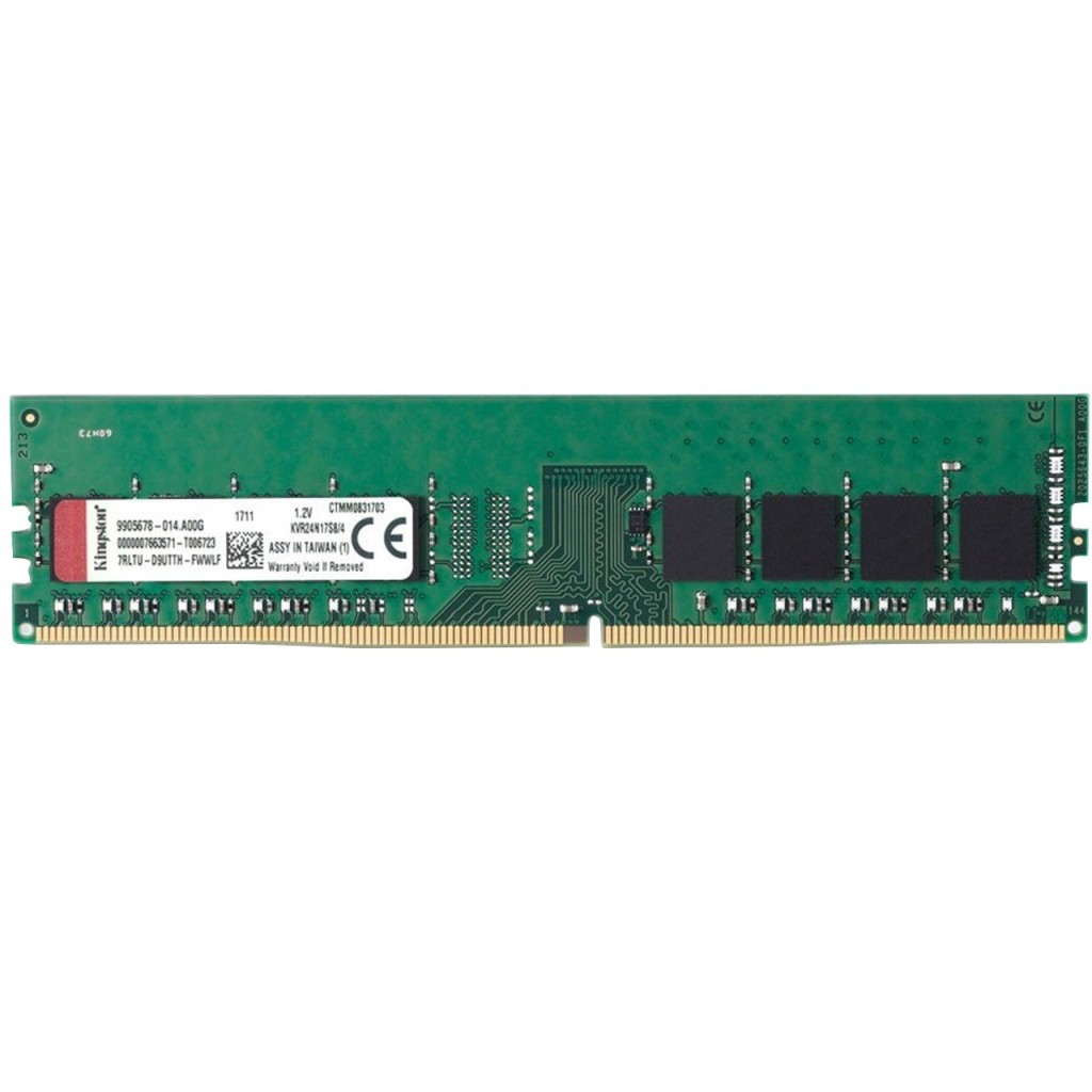 رم کامپیوتر DDR4 دو کاناله 2400 مگاهرتز CL17 کینگستون ظرفیت 4 گیگابایت