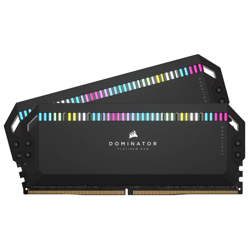 رم کامپیوتر DDR5 دو کاناله 5600 مگاهرتز CL36 کورسیر مدل Dominator Platinum RGB ظرفیت 32 گیگابایت